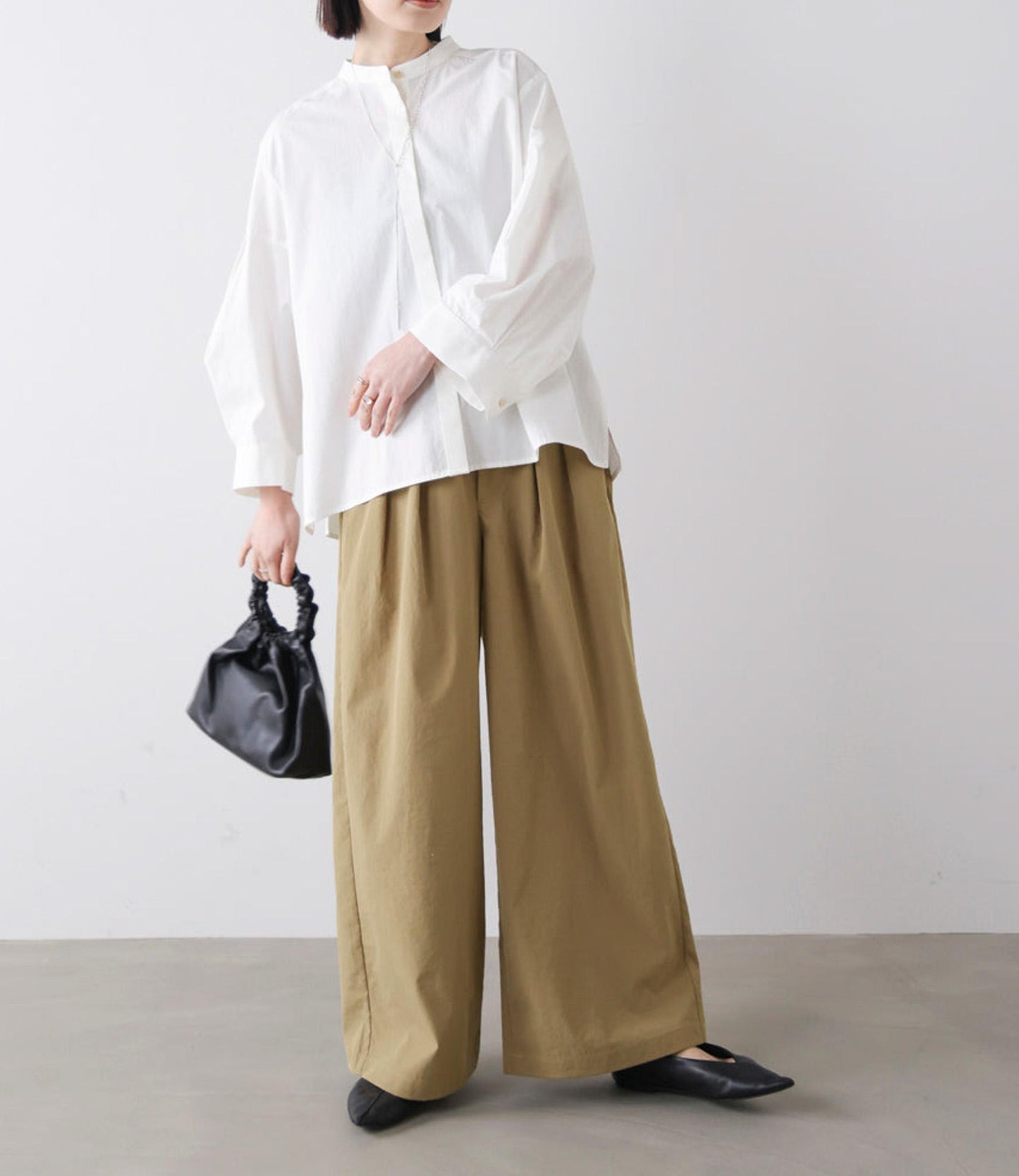 【UVカット】ストレッチテックチノワイドパンツ