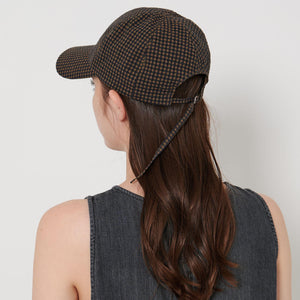 ギンガムチェック キャップ UV