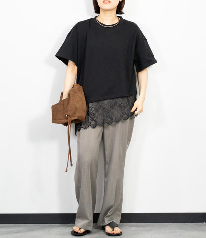レースドッキングTシャツ