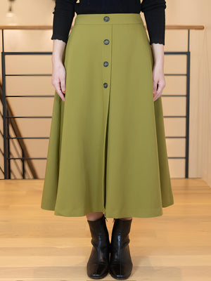 フレアボタンスカート