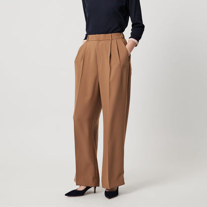 2タック ワイドパンツ‐UVカット 接触冷感 吸水速乾 帯電防止 ウォッシャブル‐