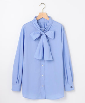 コットンタッチシャーティング刺繍入り ブラウス