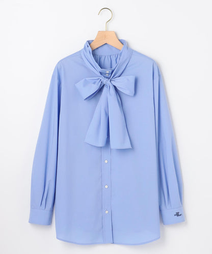 コットンタッチシャーティング刺繍入り ブラウス