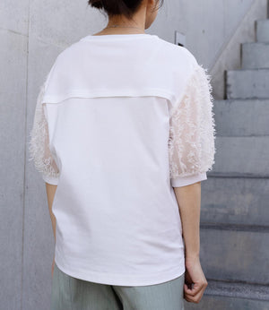 シアーフリンジドッキングカットソー