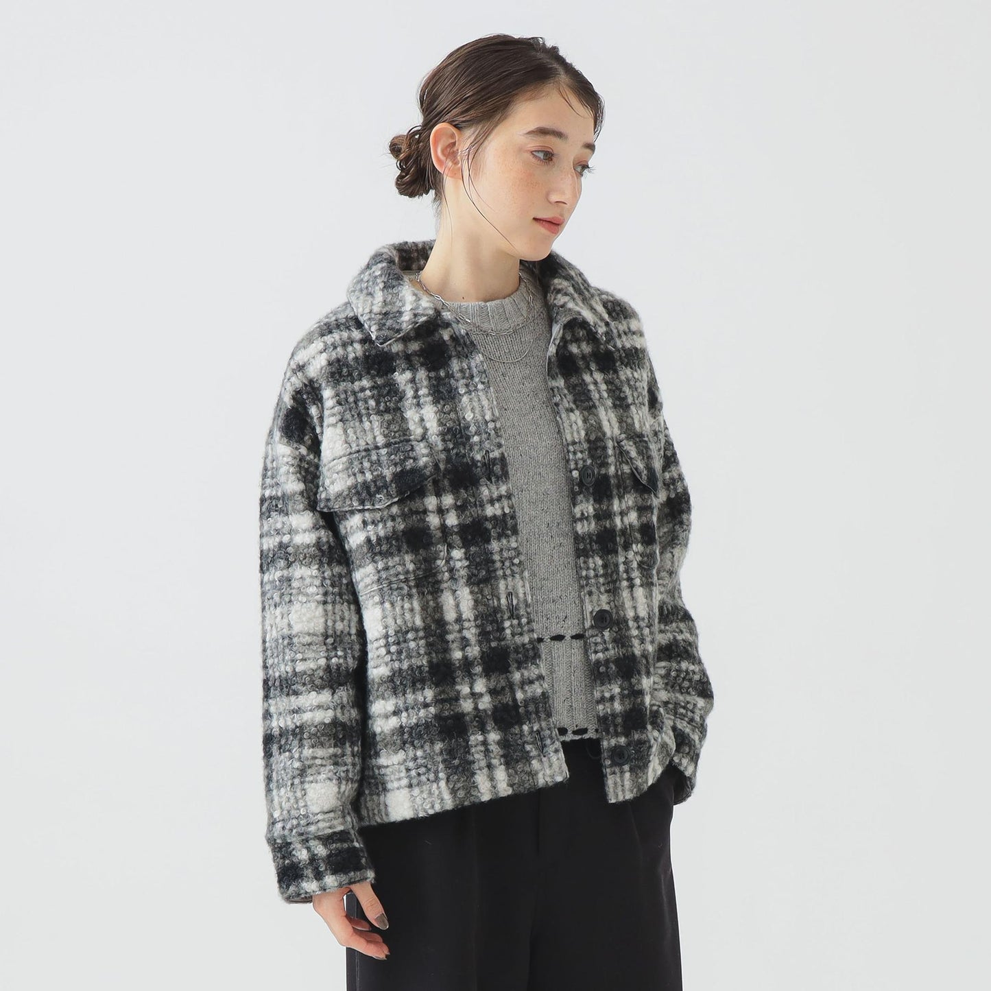 チェック CPO ブルゾン