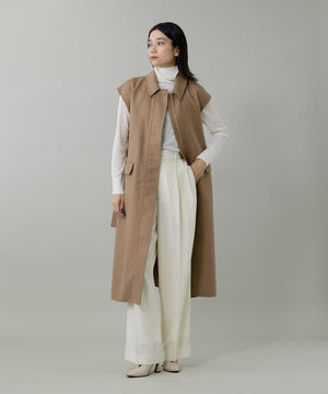 ライトカルゼ ツータックワイドパンツ