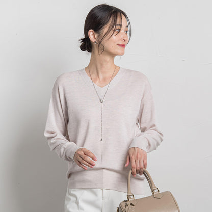 Brisbane Vネックニットプルオーバー≪11号あり≫