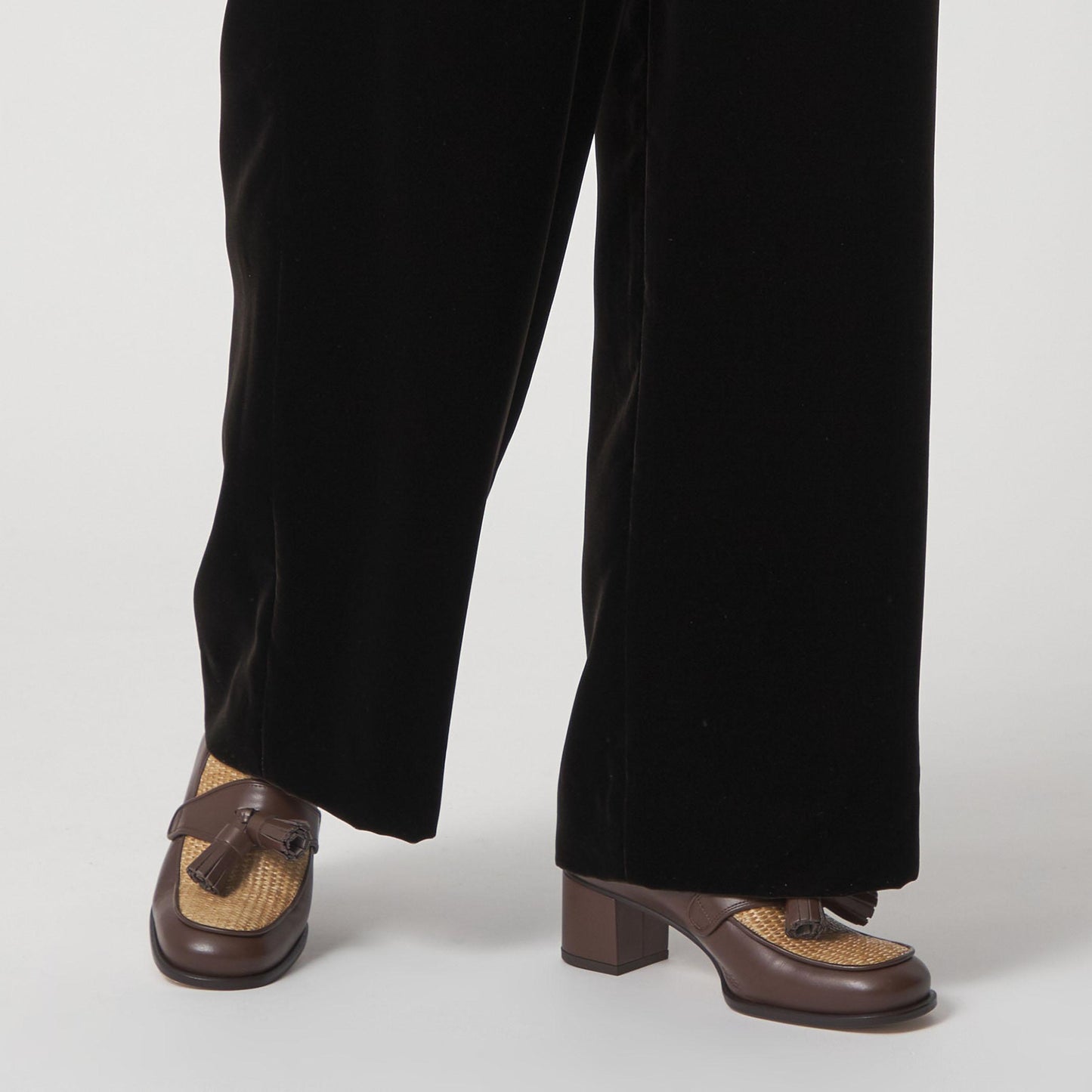 タッセルローファー パンプス50↑