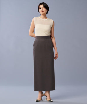 シアー リブ ノースリーブ ニット（uncrave STANDARD）