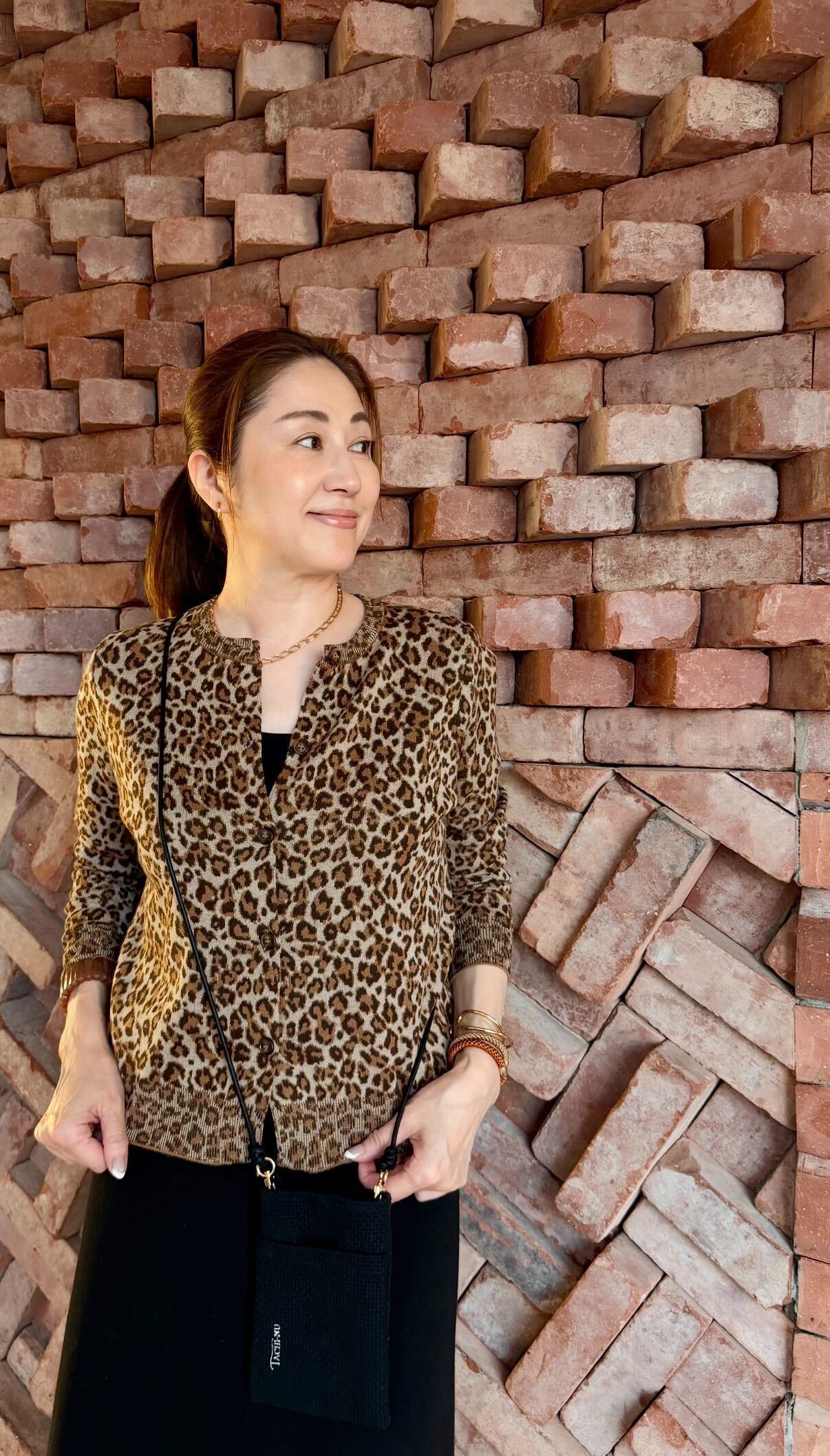 レオパード柄カーディガン