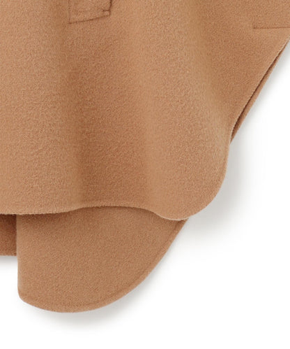 ウールライトリバー ポンチョシルエット コート