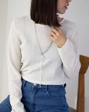 微光沢ランダムシアーカットソー