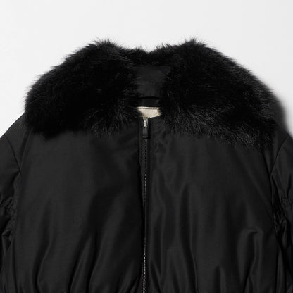 ペプラム ミドル ダウンコート