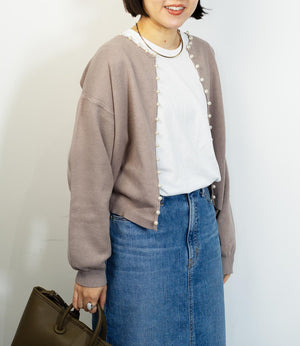 パールニットカーディガン