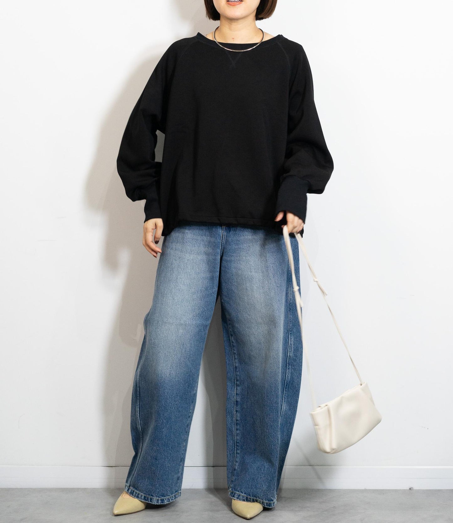 裏起毛ドロストスウェット