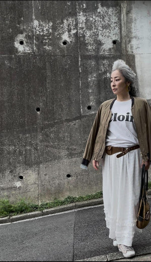 シアーチェックフリルスカート