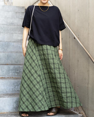 半袖コクーンカットソー