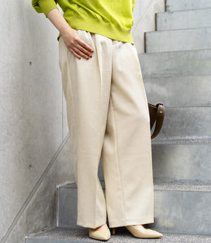 リネンライクシャイニータックパンツ
