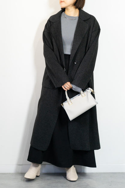 ニットパイルチェスターコート