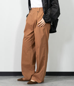 ストレッチリネンストレートパンツ