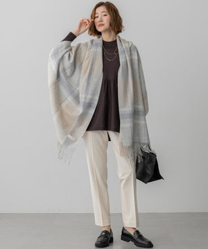 カシミヤ チェック ストール
