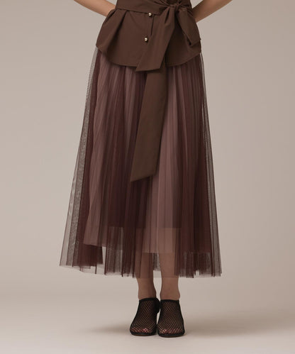 チュールリバーシブルスカート
