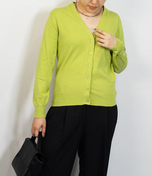 ソフトタッチVネックニットカーディガン