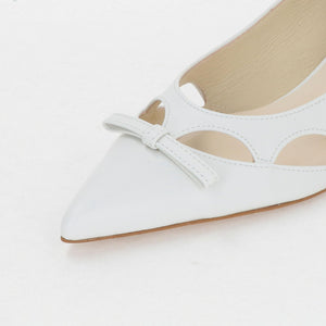 オープンアーチリボン パンプス35↑