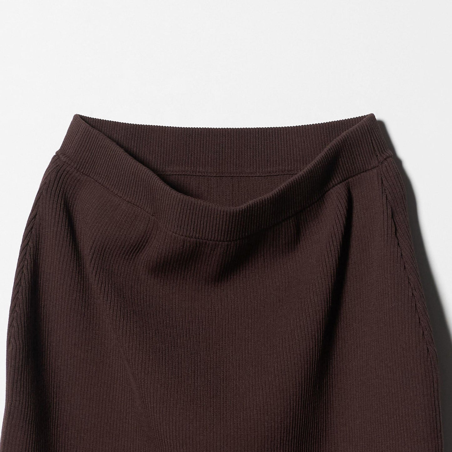 【WEB限定 Wardrobe DAILY MINIMAL】ポリエステルコットン リブニットタイトスカート ウォッシャブル