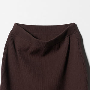 【WEB限定 Wardrobe DAILY MINIMAL】ポリエステルコットン リブニットタイトスカート ウォッシャブル