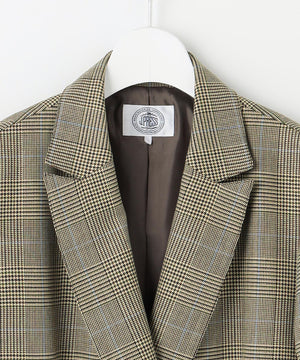 モナベールツイル チェック ダブル ジャケット