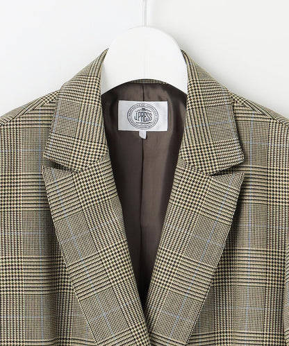 モナベールツイル チェック ダブル ジャケット