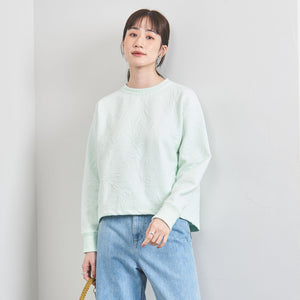 BOTANY ジャガード スウェット プルオーバー