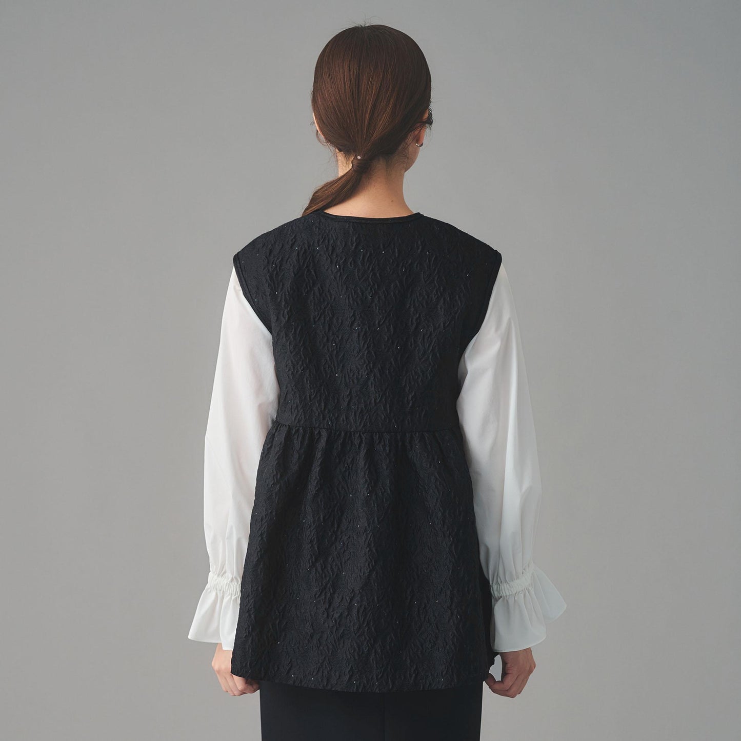 GISHA 2トーン ジャガード ベスト