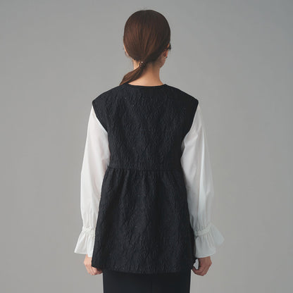 GISHA 2トーン ジャガード ベスト