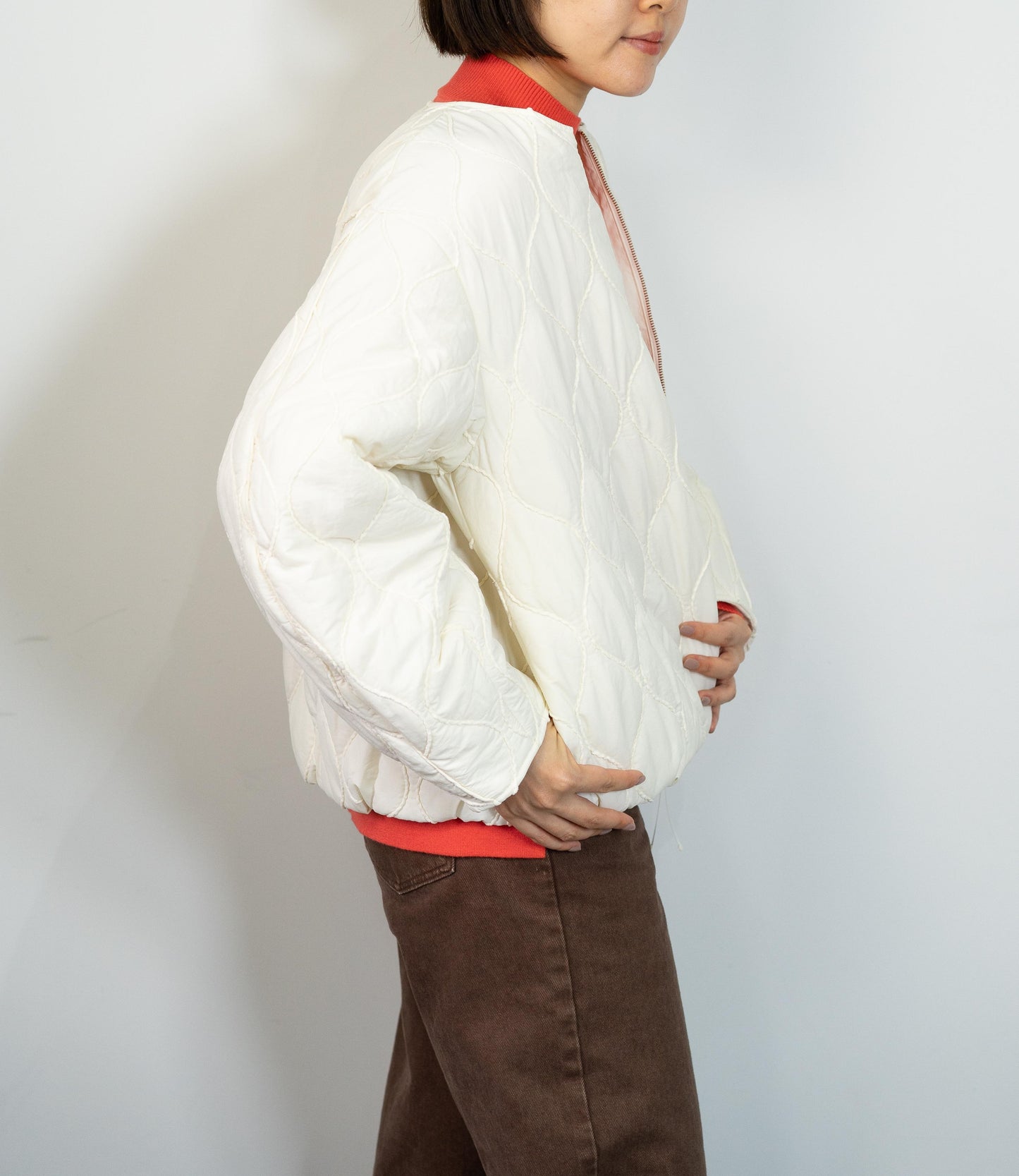 モールキルティングアウター