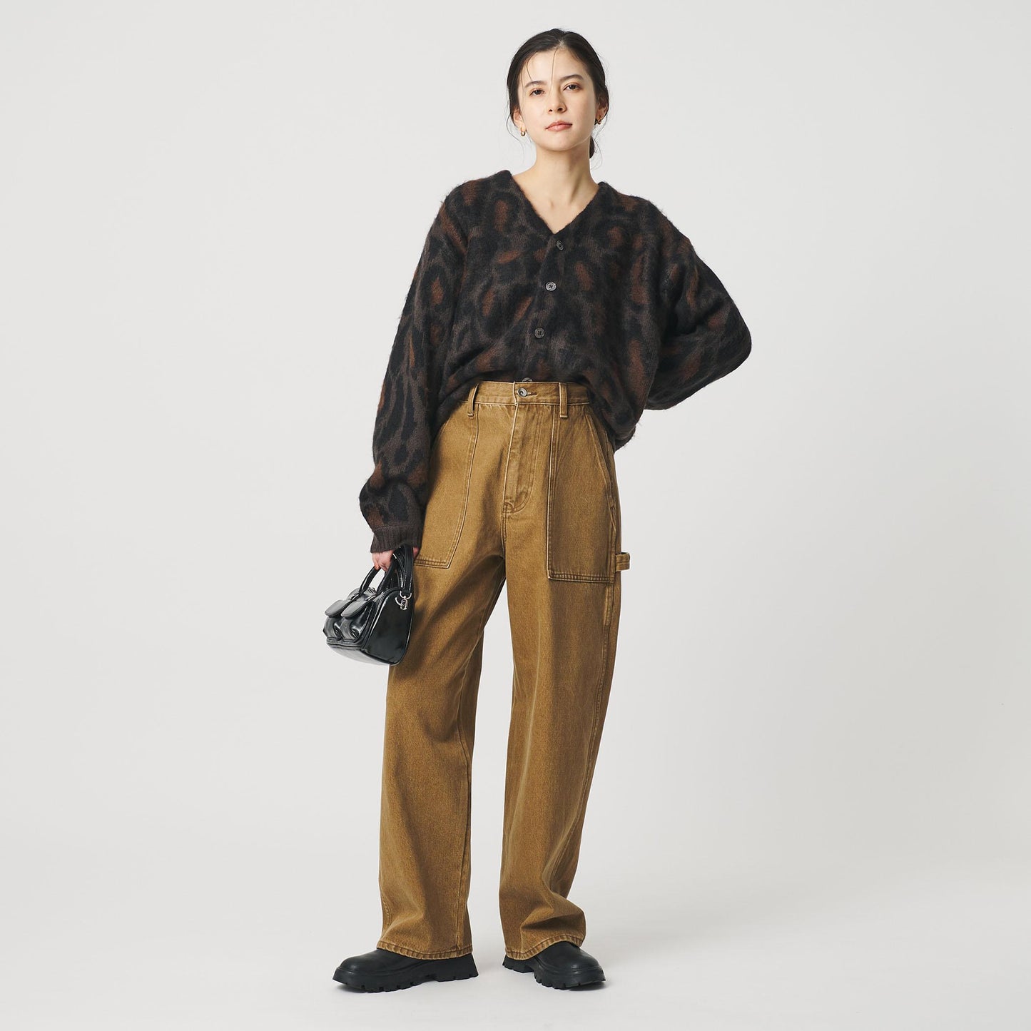 コットンデニム ペインターパンツ