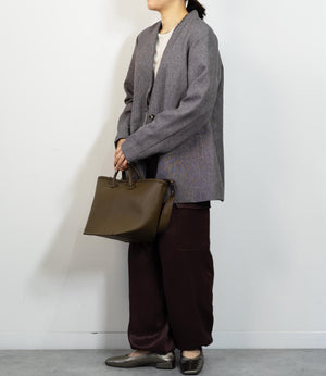 ツイードライクノーカラージャケット