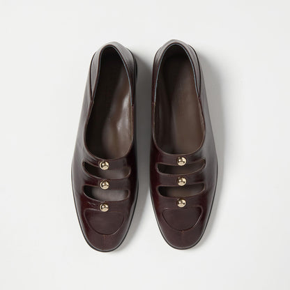 スタッズトリプルベルトモカフラット20↓↑