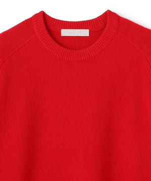 カシミヤブレンド クルーネックニット