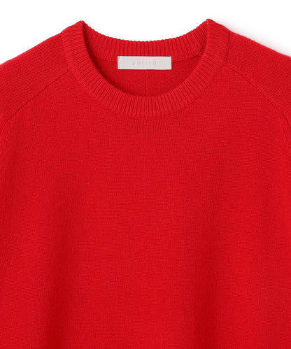 カシミヤブレンド クルーネックニット