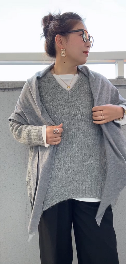 三角マフラーショール