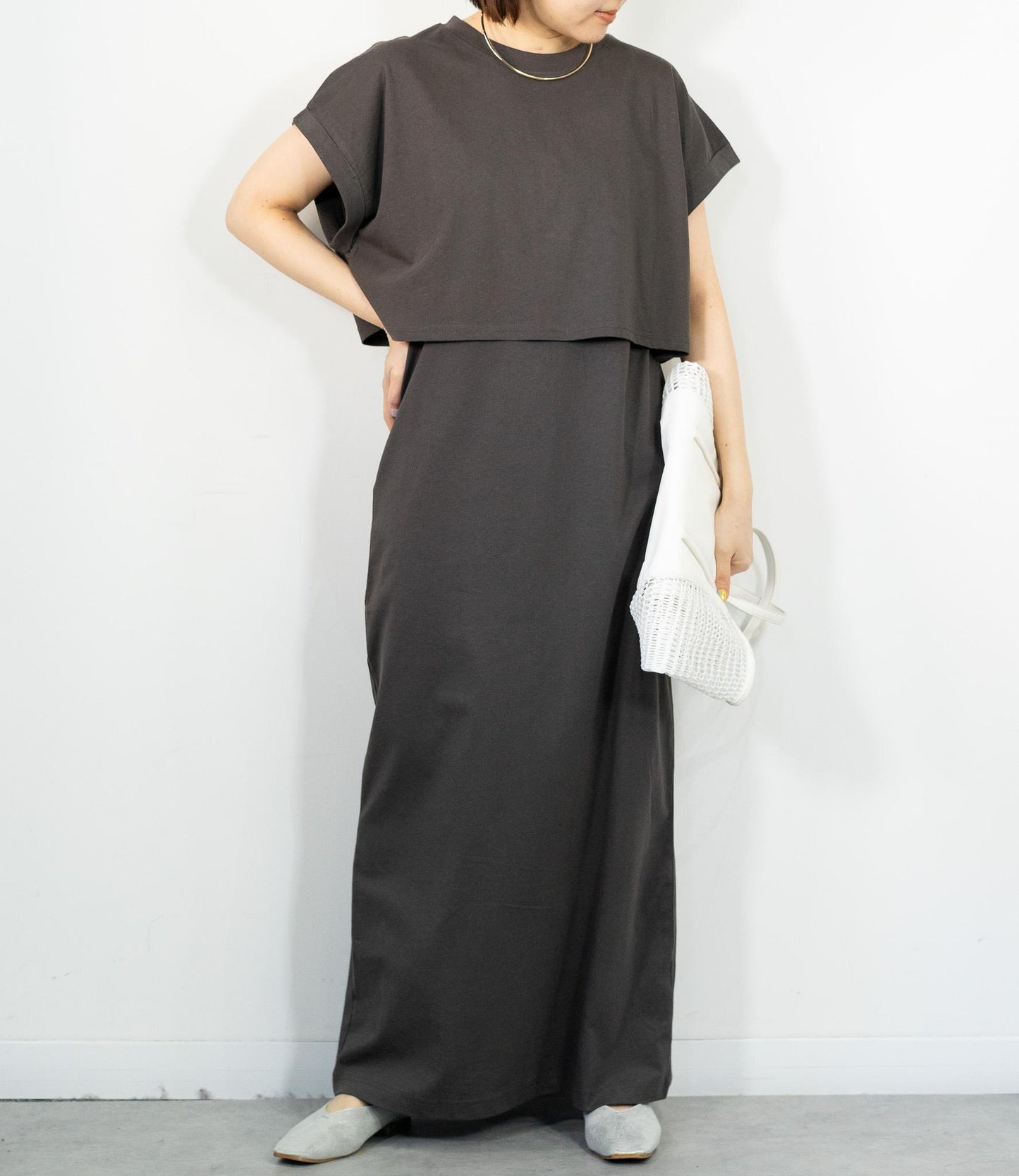 レイヤードワンピースセット