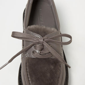 レースアップモカシン フラット45↑