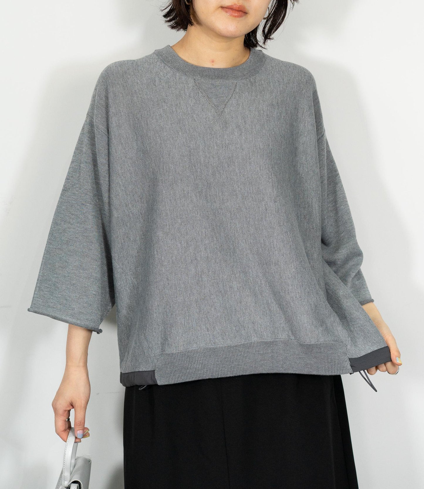 スウェットライクニットTシャツ