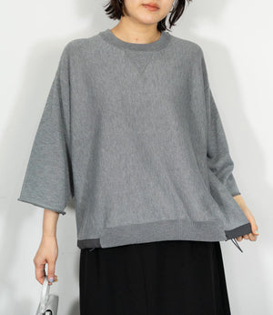 スウェットライクニットTシャツ