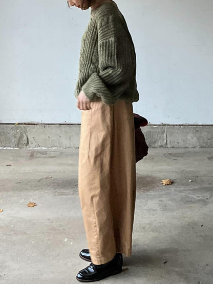 タックワイドチノパンツ