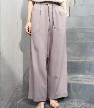 ウエストドロストイージーワイドパンツ