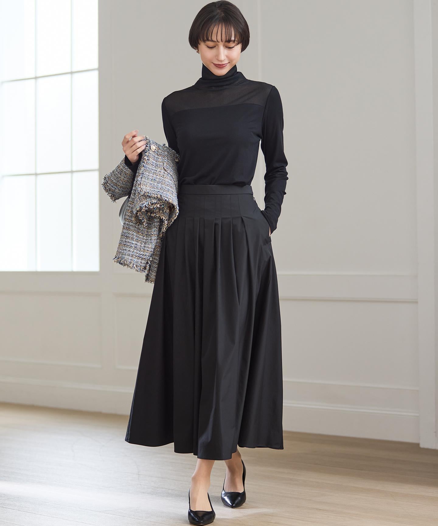 ブライトタフタ タック スカート