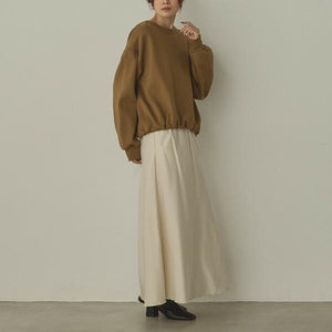 ギャザーヘムスウェットトップス